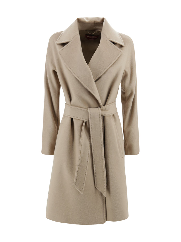 Max Mara Studio Coats Cammello Wool