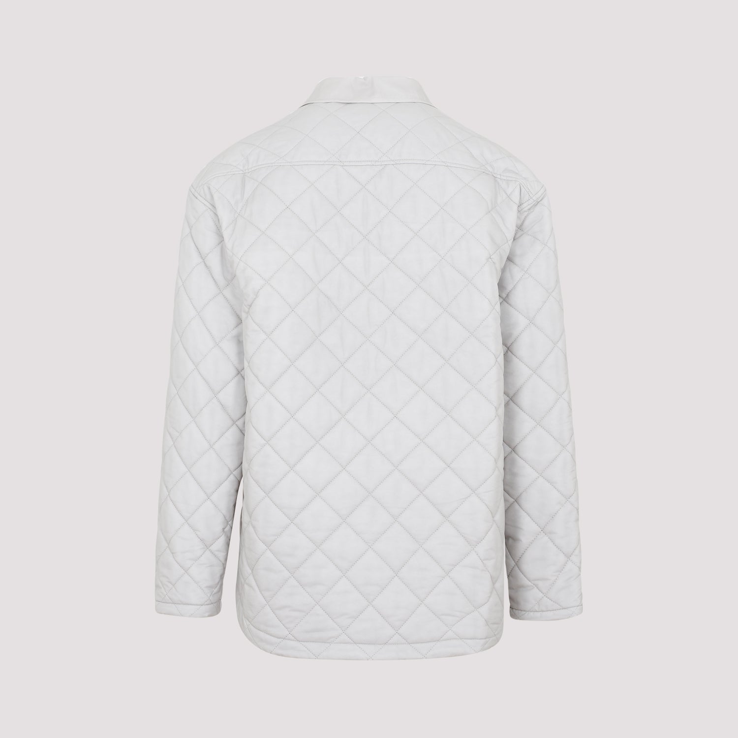 Quilted Shirt Grey Polyamide Cotton