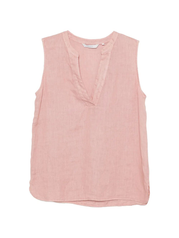 Selma Pink & Purple Lino Tipoa Shirt