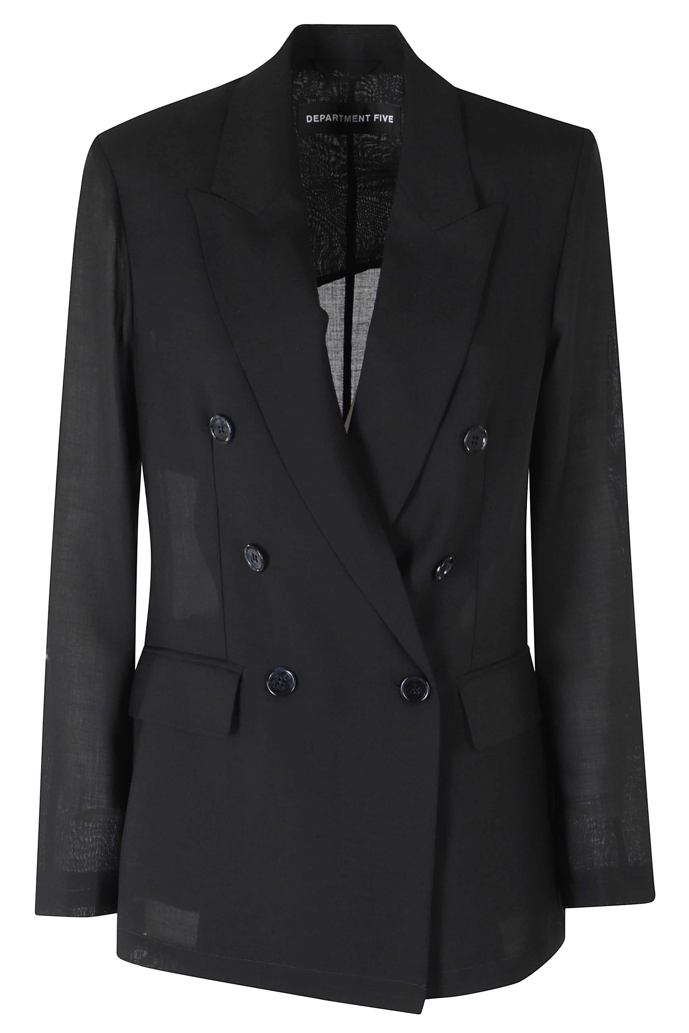 Ari Blazer Doppiopetto Black Poliestere Lana Vergine Giacca