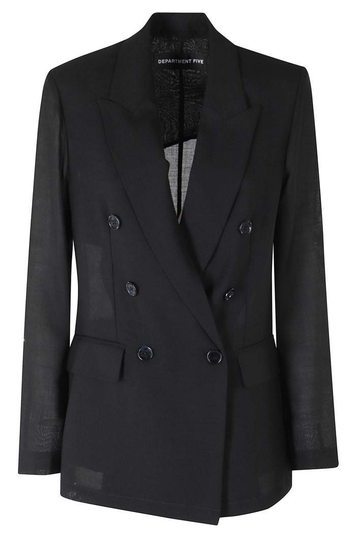 Ari Blazer Doppiopetto Black Poliestere Lana Vergine Giacca