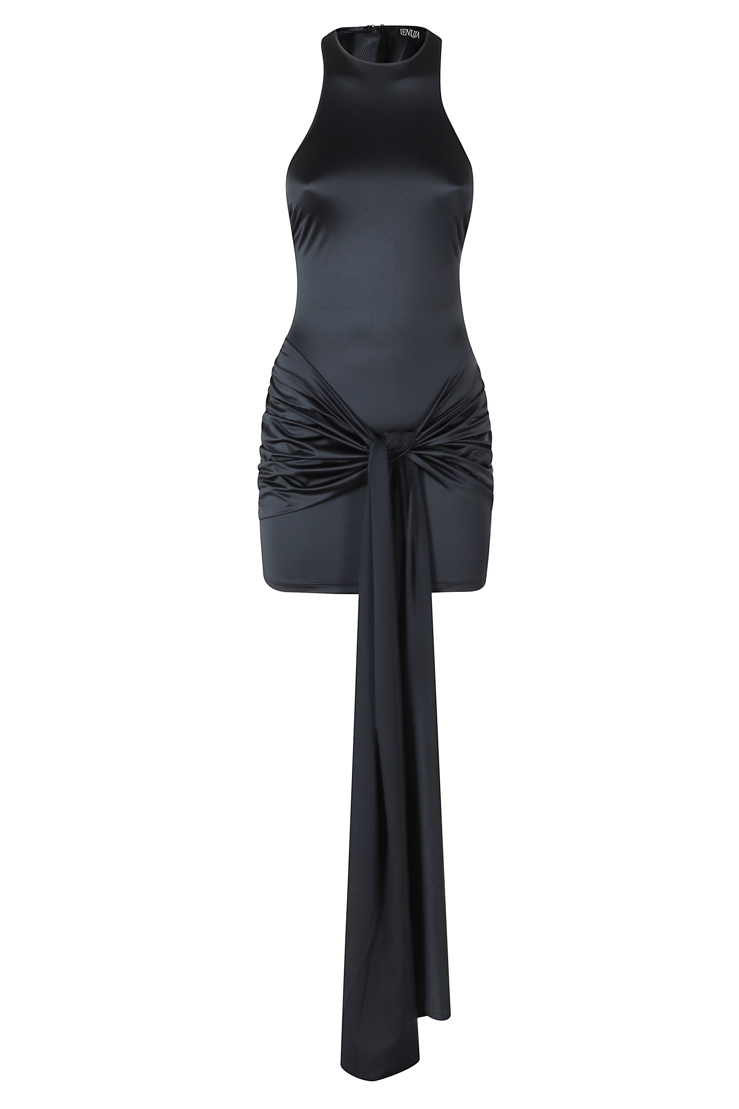 Mini Dress Black Poliammide Elastane Abito