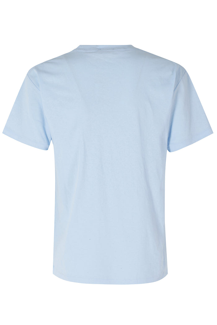 Knit Tshirt Blue Cotone T-shirt