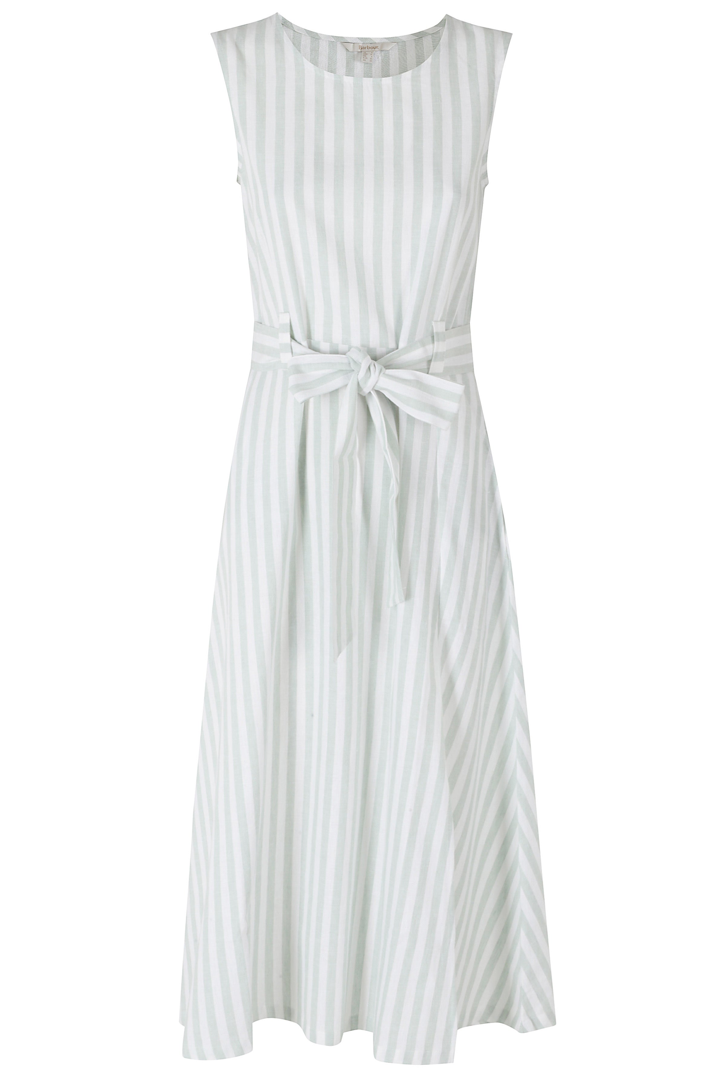 Inez Midi Dress Grey Cotone Lino Abito