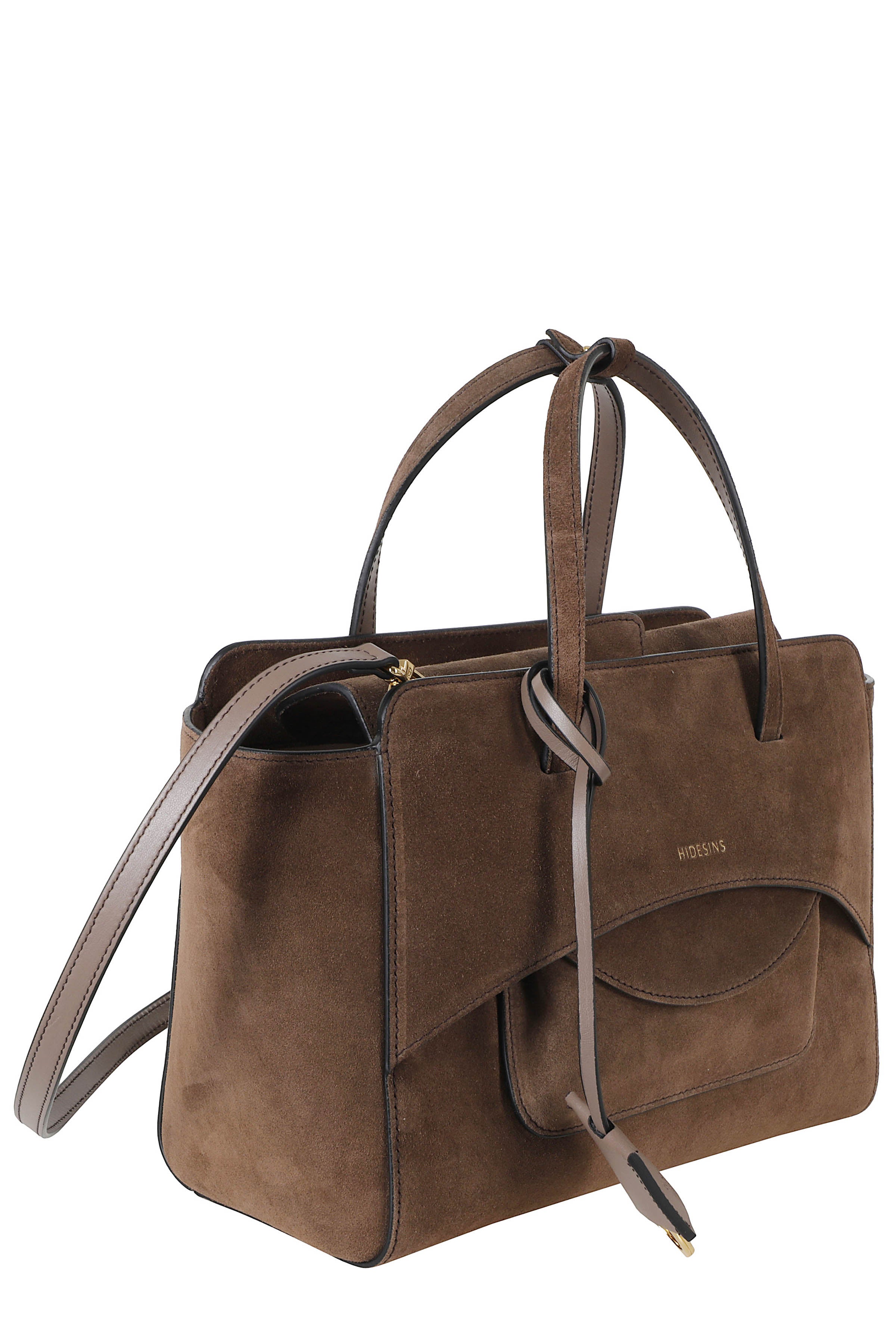 Flap M Suede Brown Bos Taurus Borsa