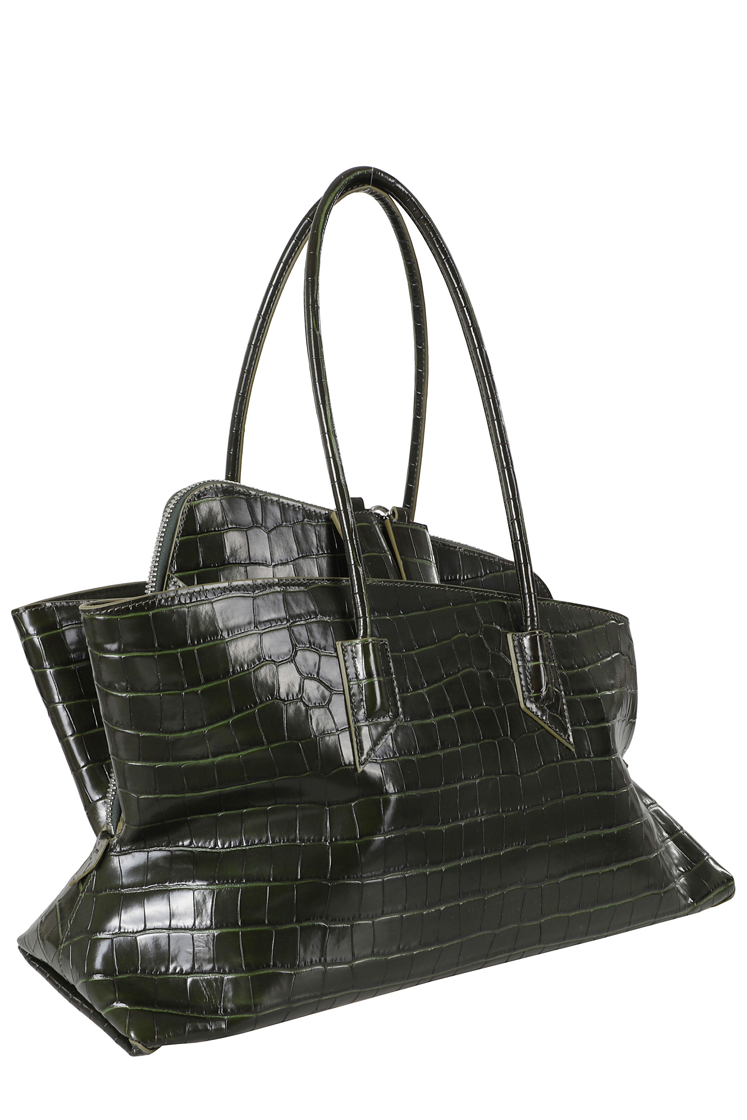 La Passeggiata Medium Green Pelle Borsa