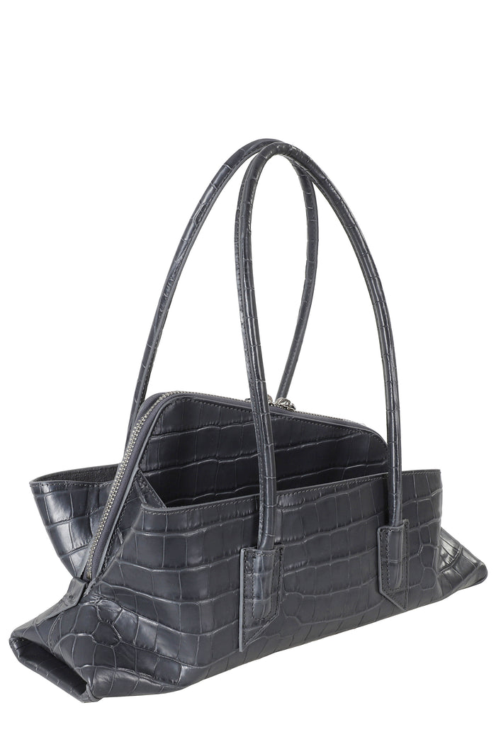La Passeggiata Small Grey Pelle Borsa