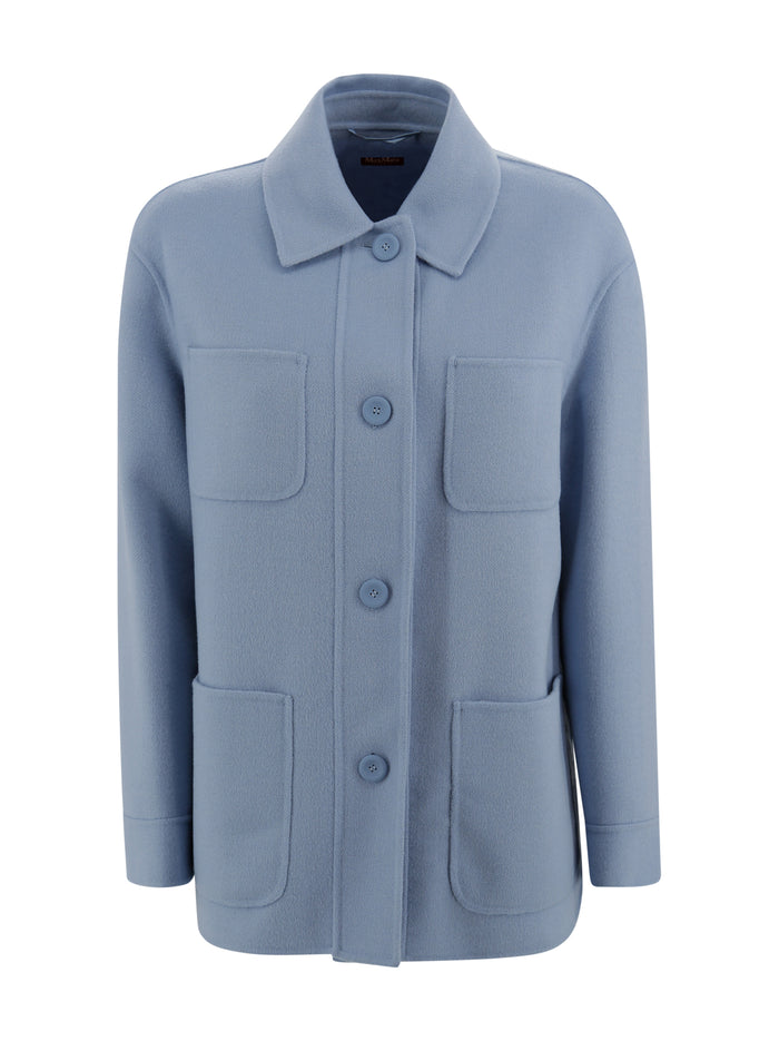 Max Mara Studio Jackets Azzurra Virgin Wool
