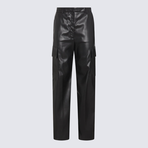 Stella McCartney 100% Polyamide cargo pants in black