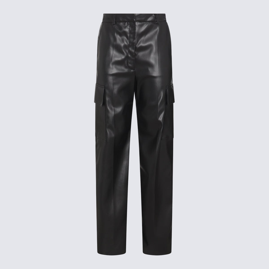 Stella McCartney 100% Polyamide cargo pants in black