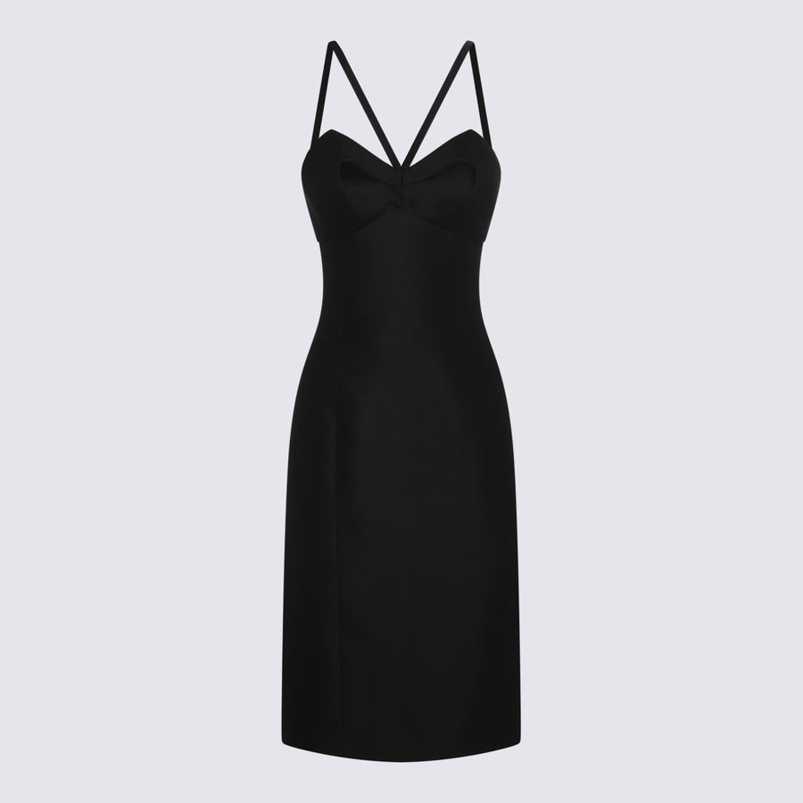 Versace 100% Silk dress in black