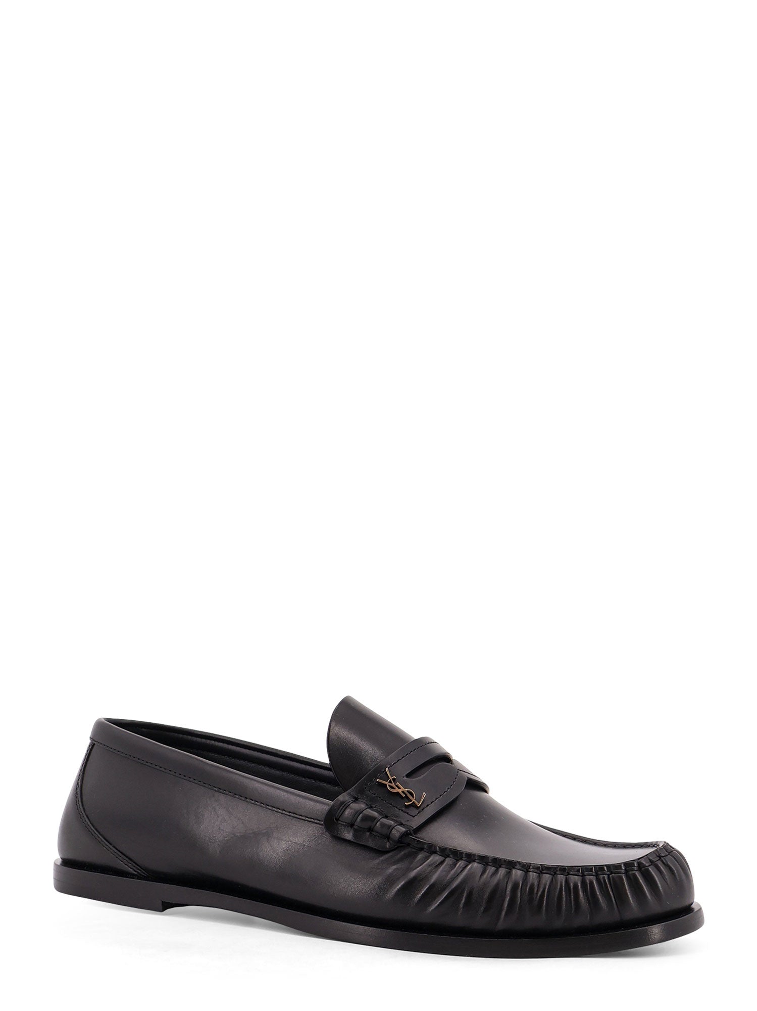 Saint Laurent Flat Shoes Black Pelle