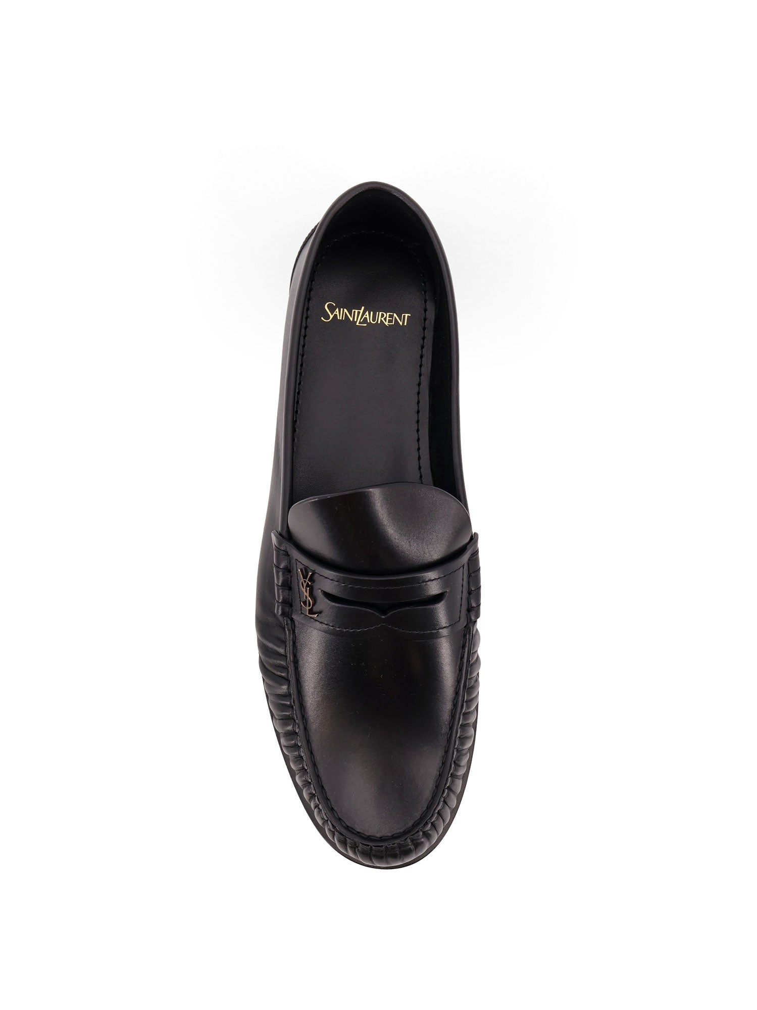 Saint Laurent Flat Shoes Black Pelle
