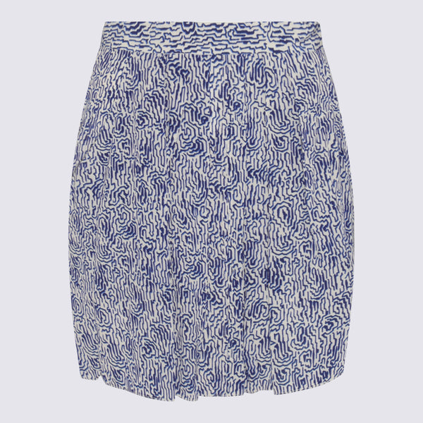 Marant Etoile 100% Cotton skirt in blue