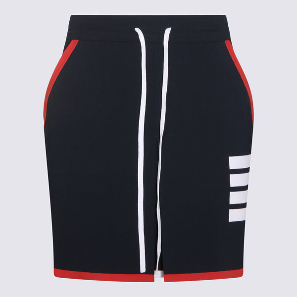 Thom Browne 83% Viscose skirt in navy