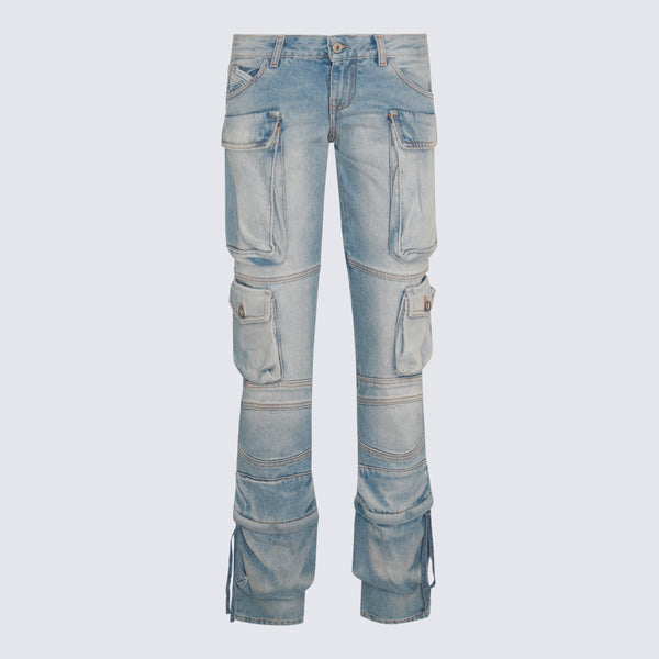 The Attico 100% cotton jeans in blue