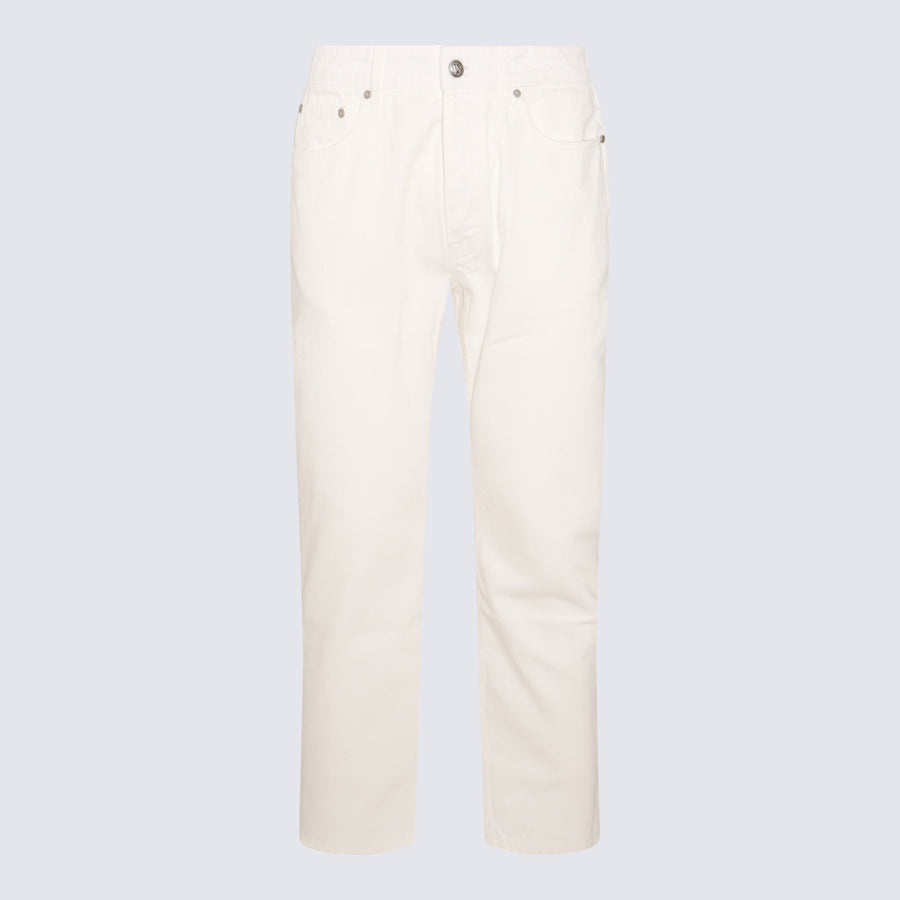 Palm Angels 100% Cotton jeans in white