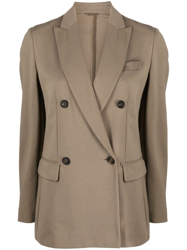 Brunello Cucinelli Cotton 78% blazer in beige