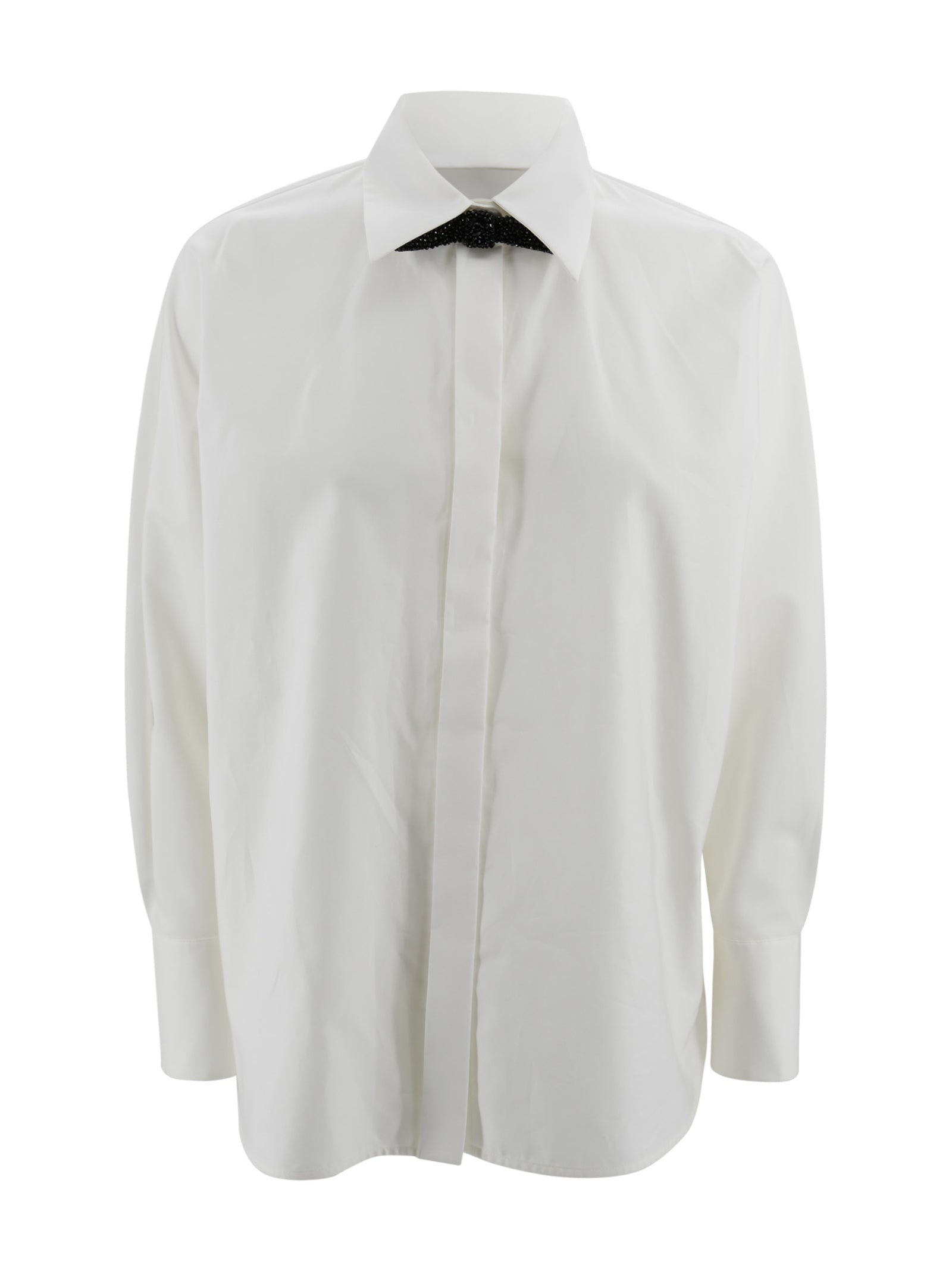 Max Mara Studio Shirts Bianco Cotone