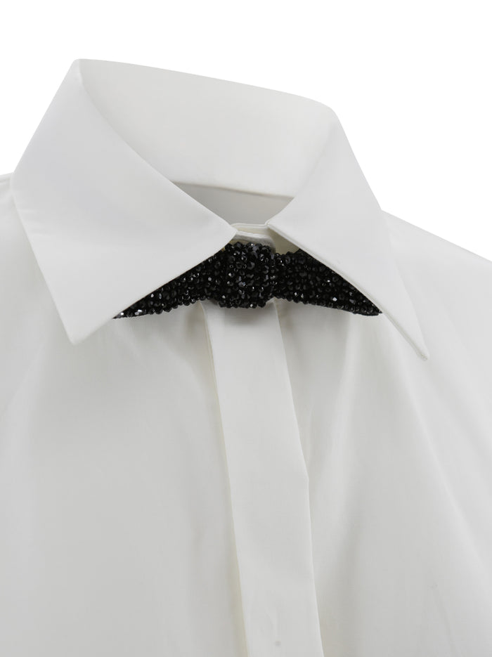 Max Mara Studio Shirts Bianco Cotone