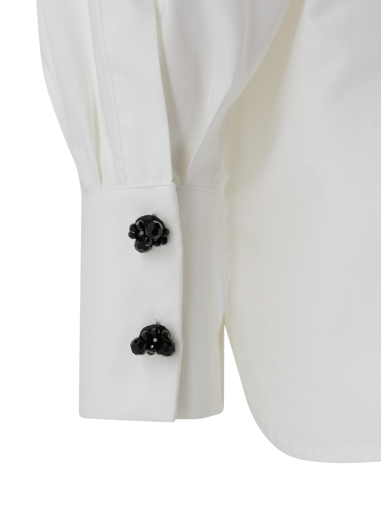 Max Mara Studio Shirts Bianco Cotone