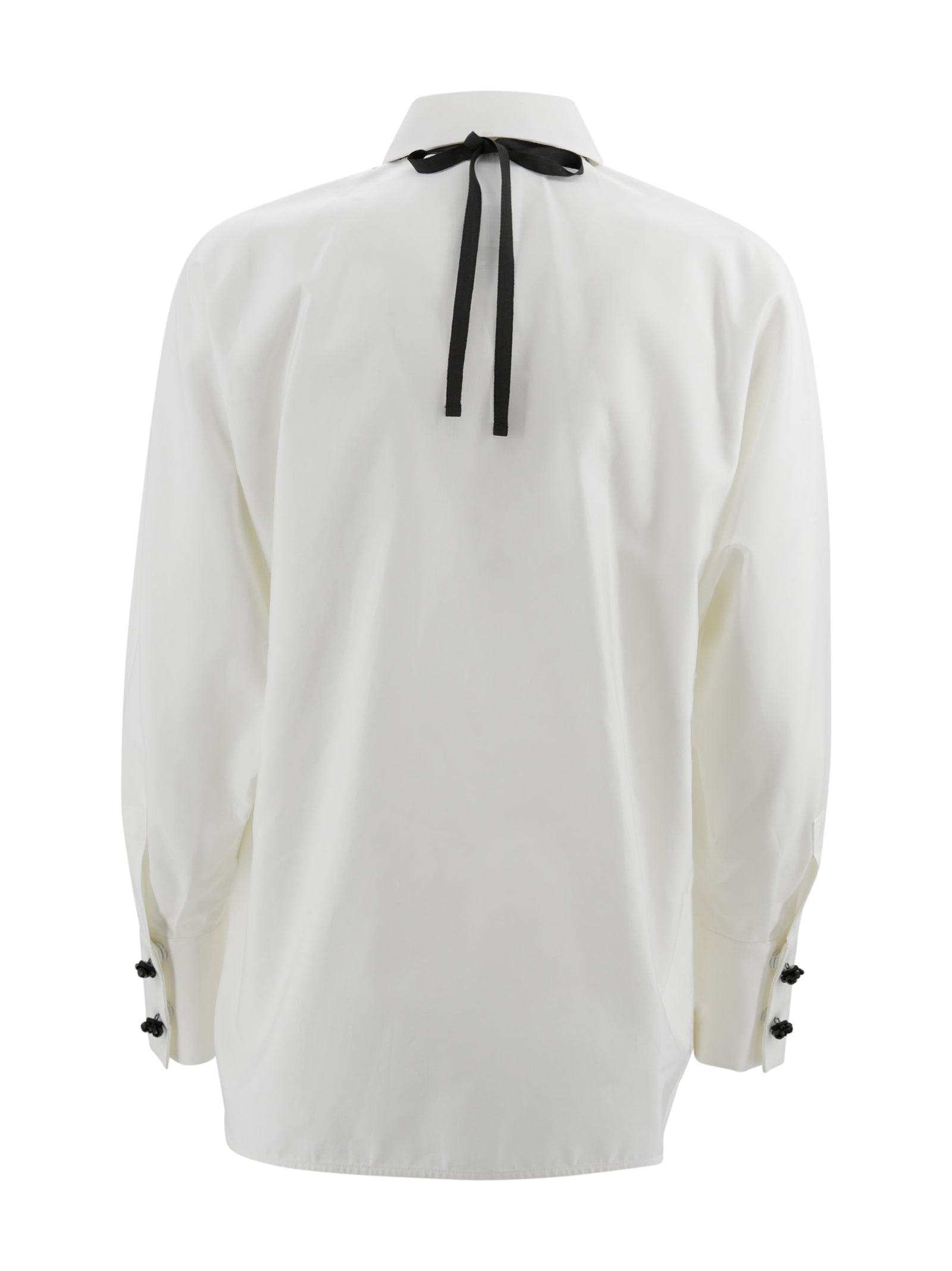 Max Mara Studio Shirts Bianco Cotone