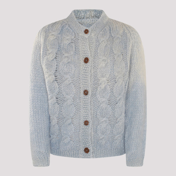 Maison Margiela 80% Wool cardigan in blue