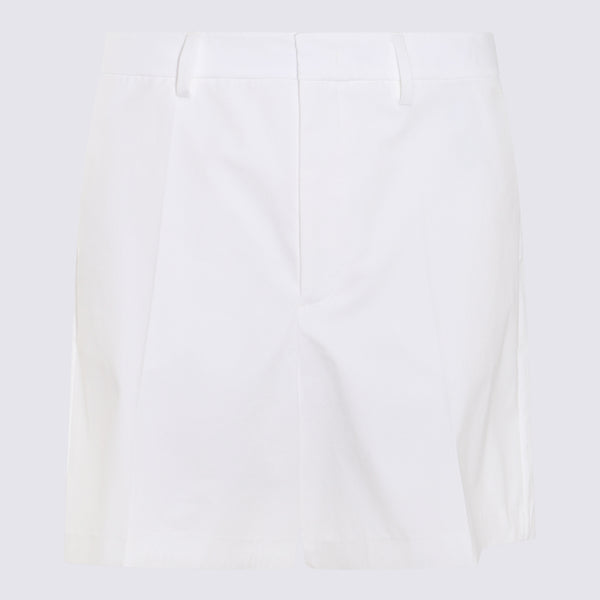 Valentino 100% Cotton bermuda shorts in white