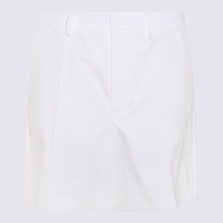 Valentino 100% Cotton bermuda shorts in white