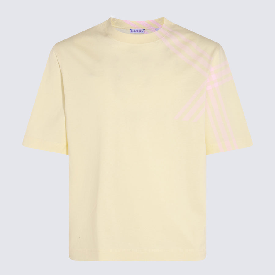 Burberry 100% Cotton t-shirt in yellow