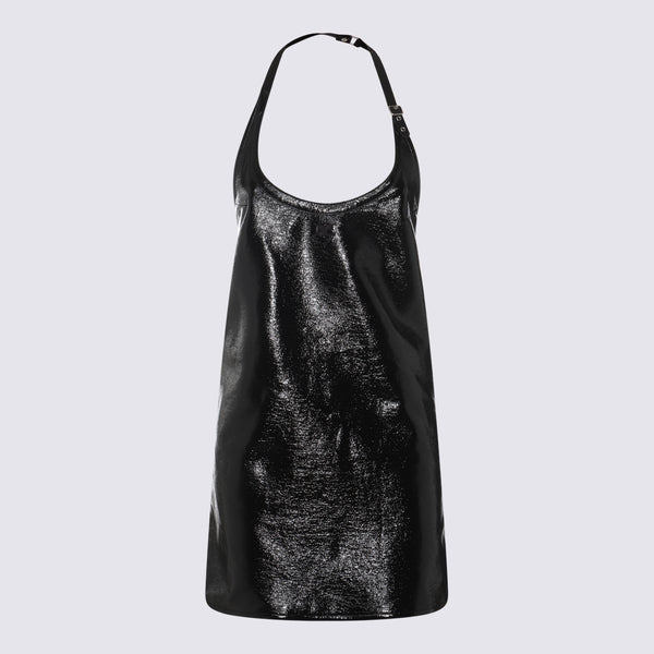 Courreges 88% Cotton dress in black
