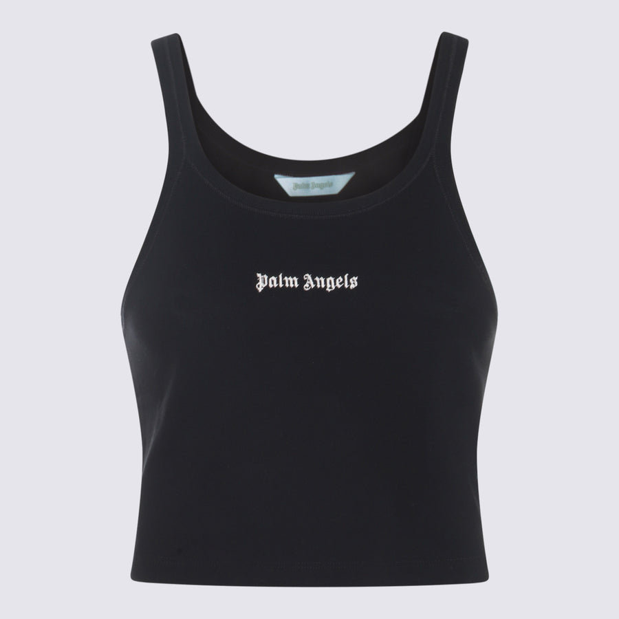 Palm Angels 100% Cotton tank top in black