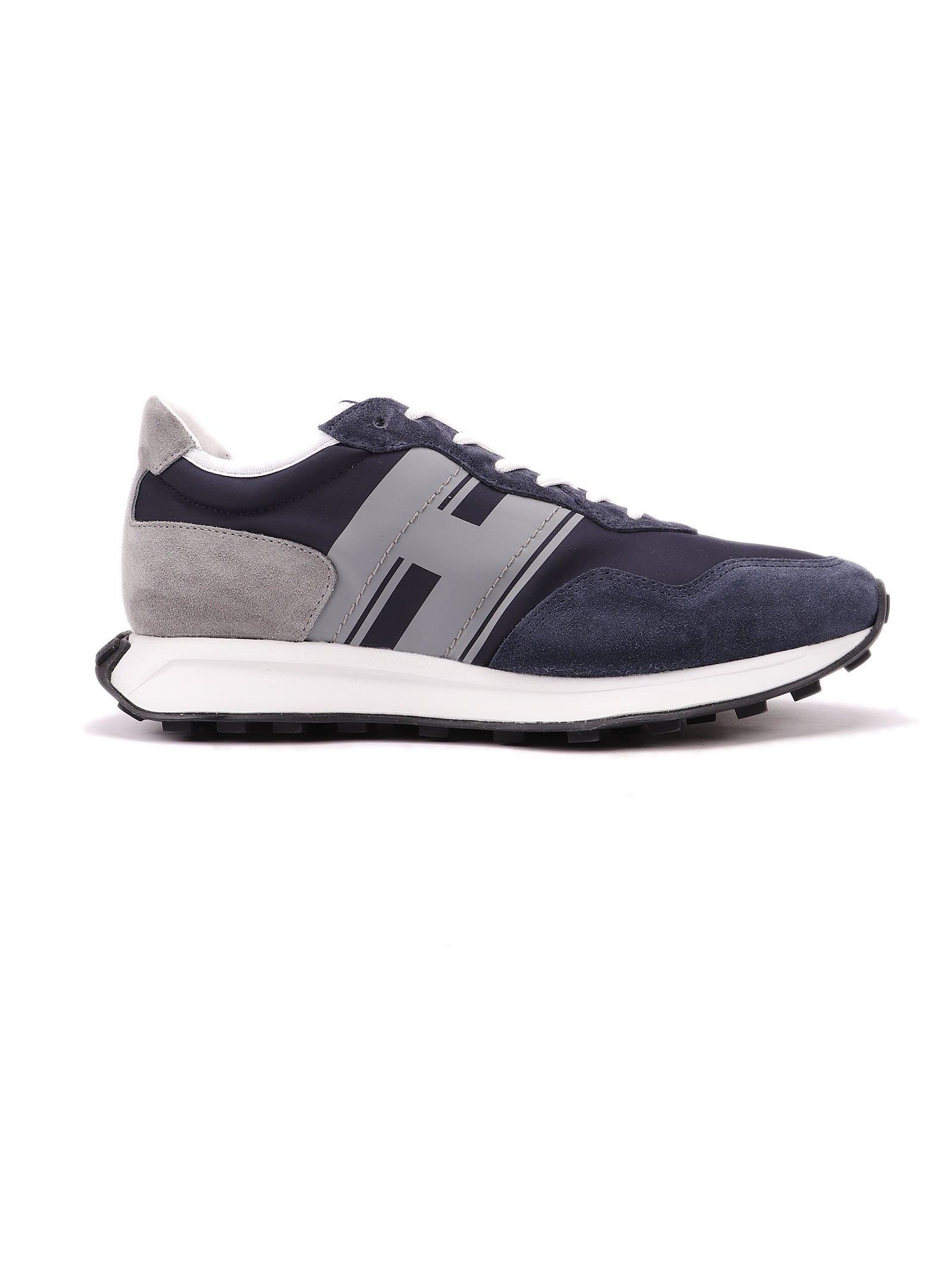 H601 Allacciato H Blue Calf Leather Shoe