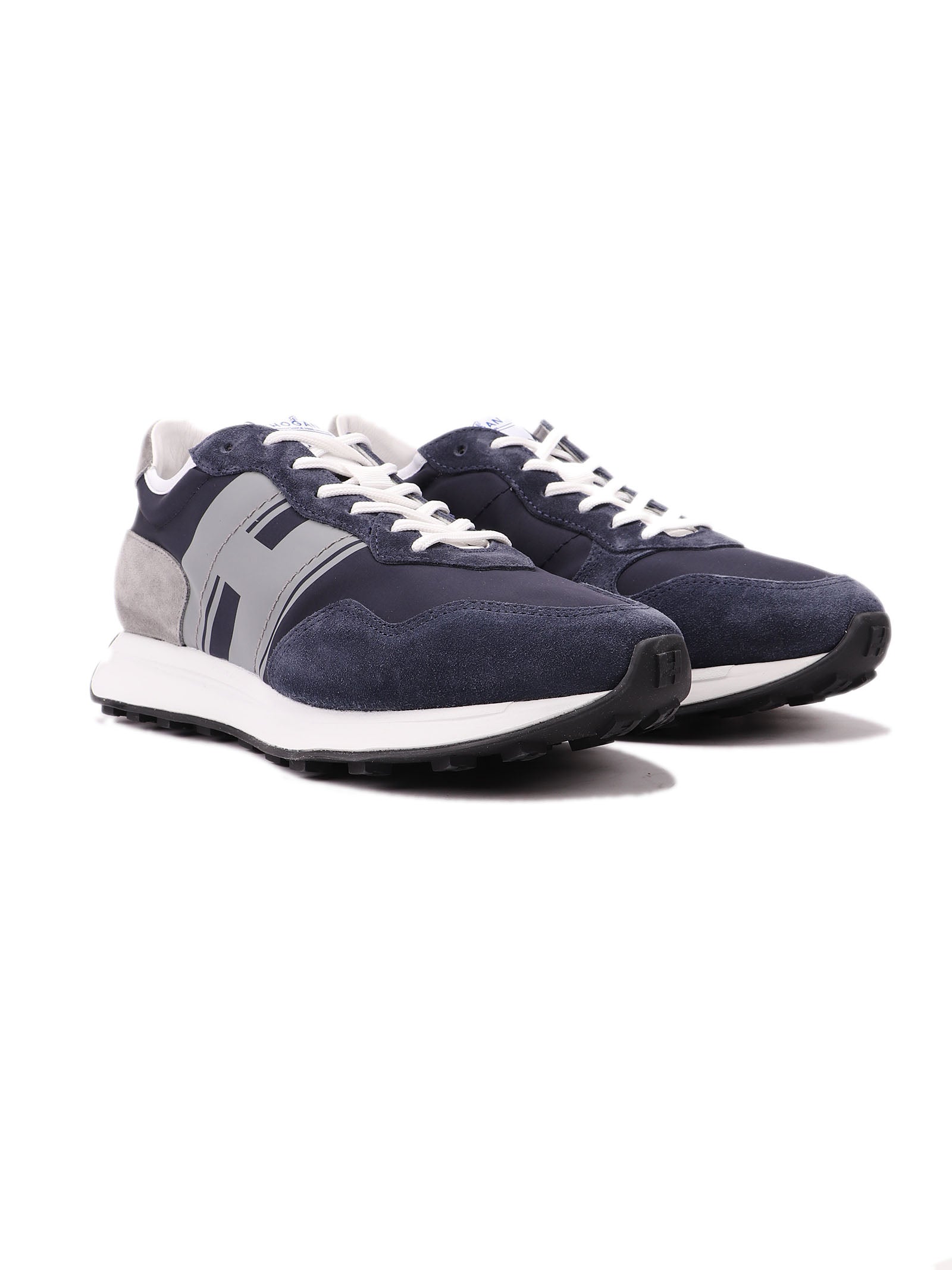 H601 Allacciato H Blue Calf Leather Shoe