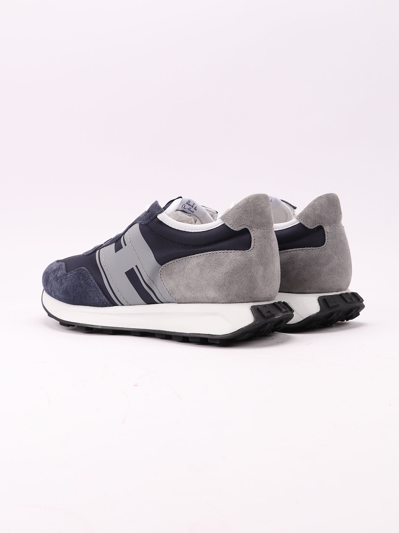 H601 Allacciato H Blue Calf Leather Shoe
