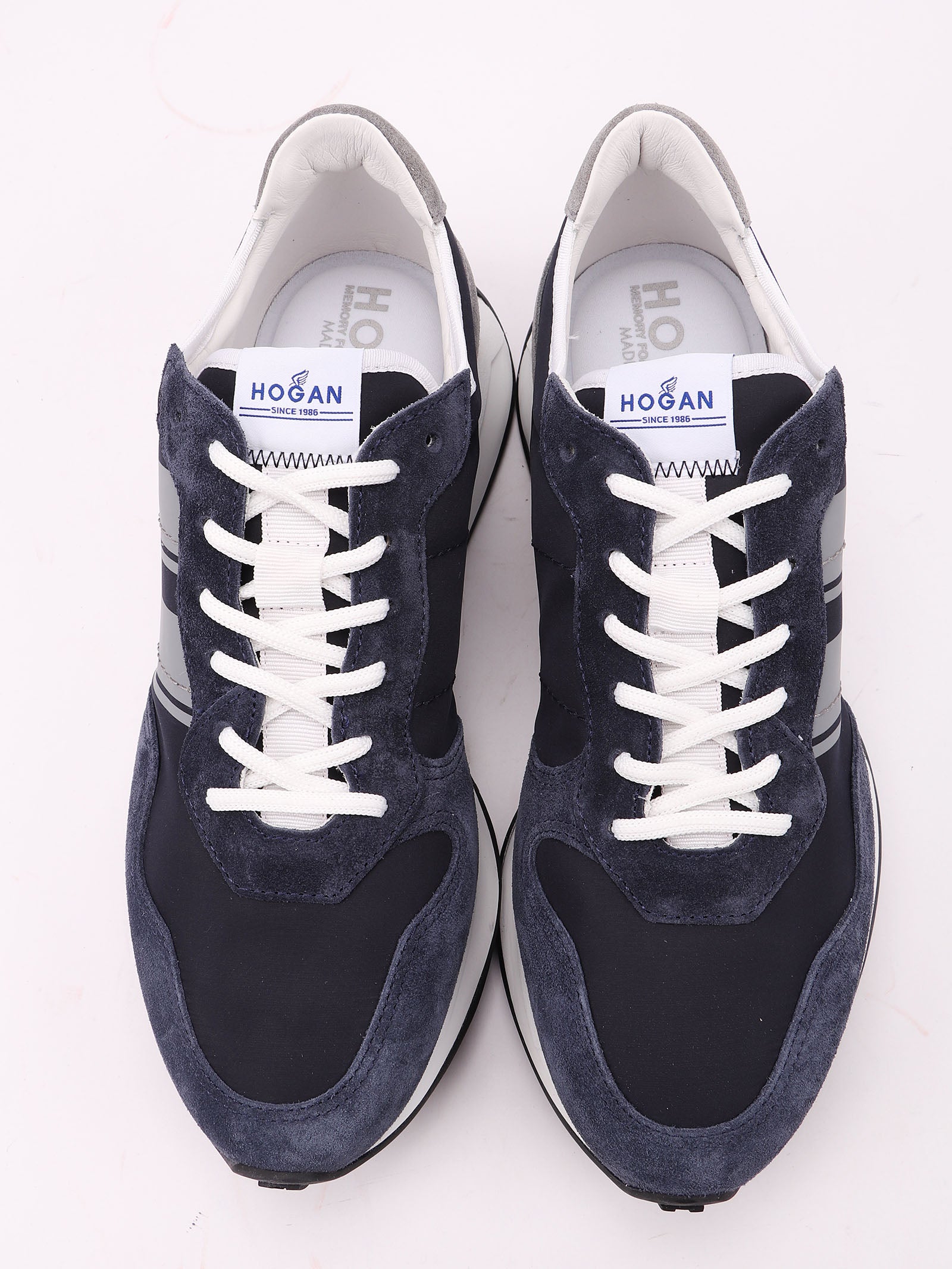 H601 Allacciato H Blue Calf Leather Shoe