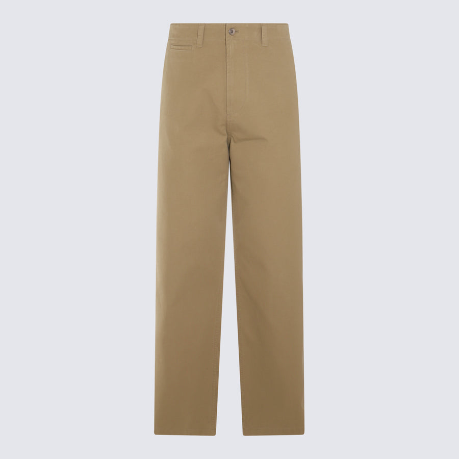 Burberry 100% Cotton trousers in beige