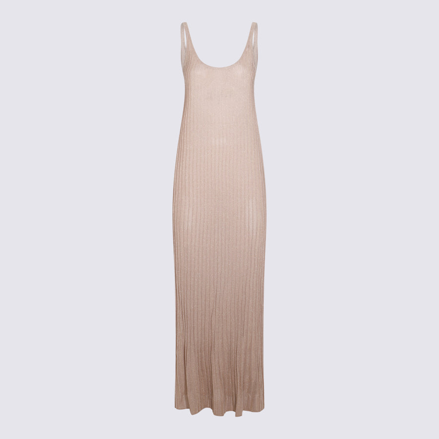 Max Mara 80% Viscose dress in beige