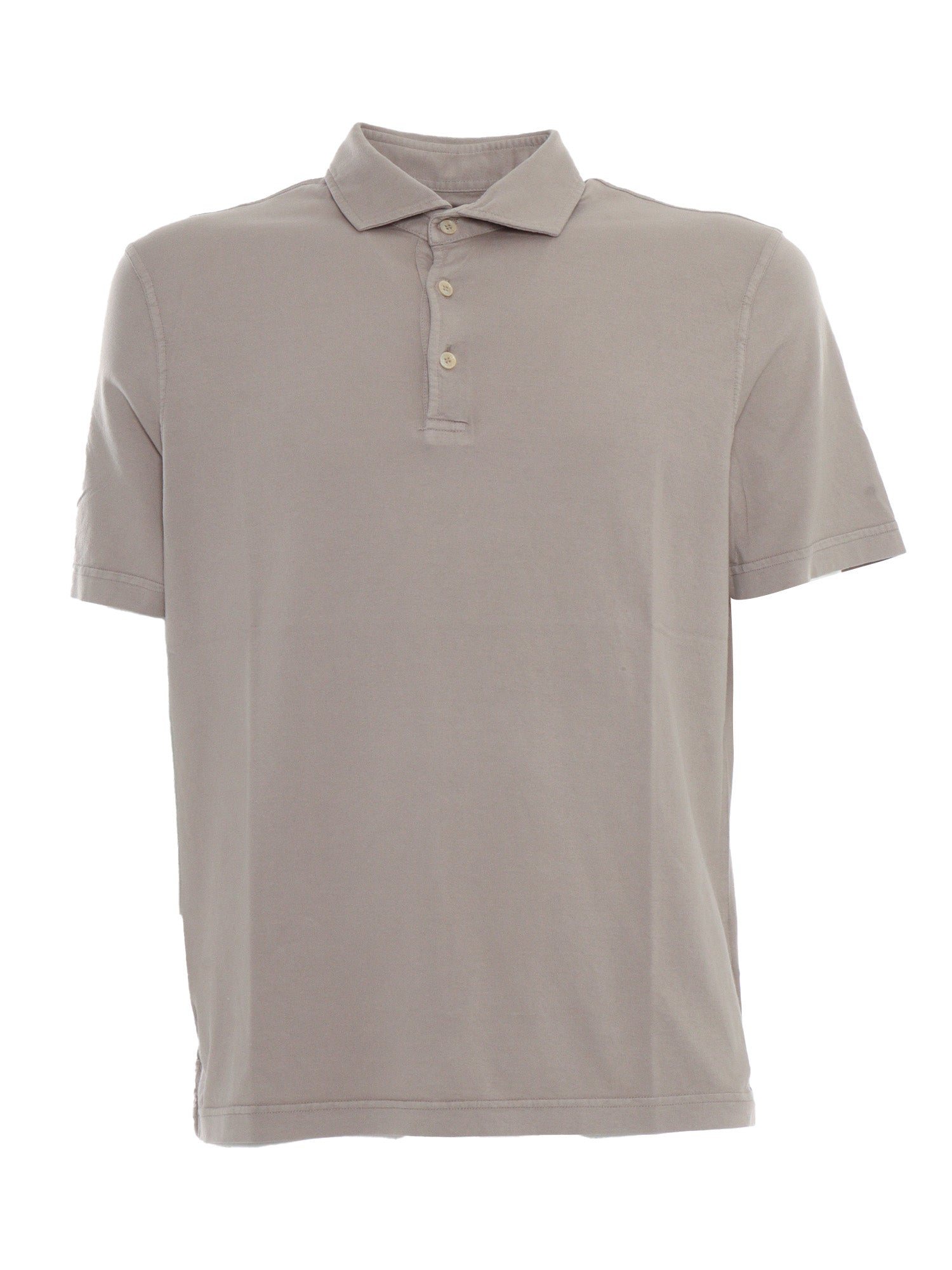 POLO-SHIRT S-S KNITTED MAN Brown Cotton Polo Shirt
