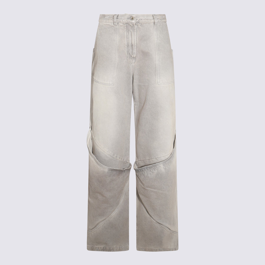 The Attico 100% Cotton jeans in gray
