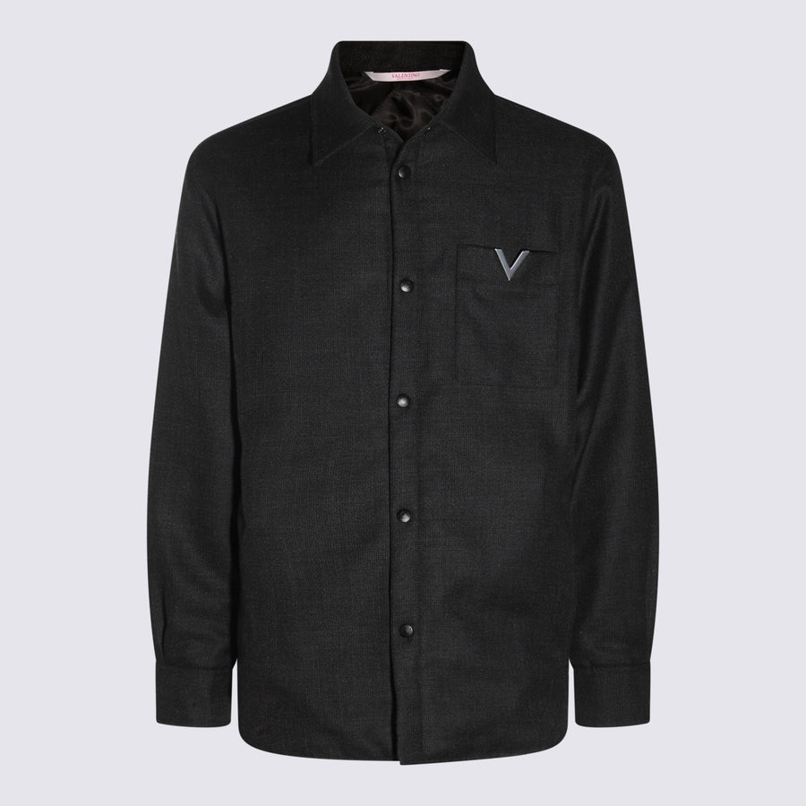 Valentino 100% Virgin Wool jacket in gray