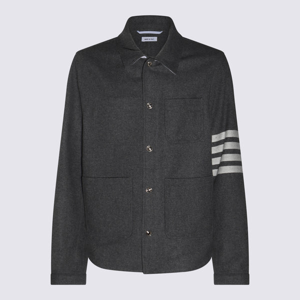 Thom Browne 95% Wool jacket in gray