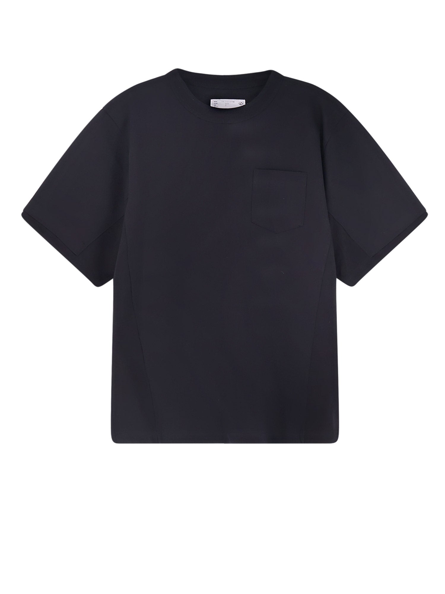 Sacai T-shirts and Polos Black Cotone