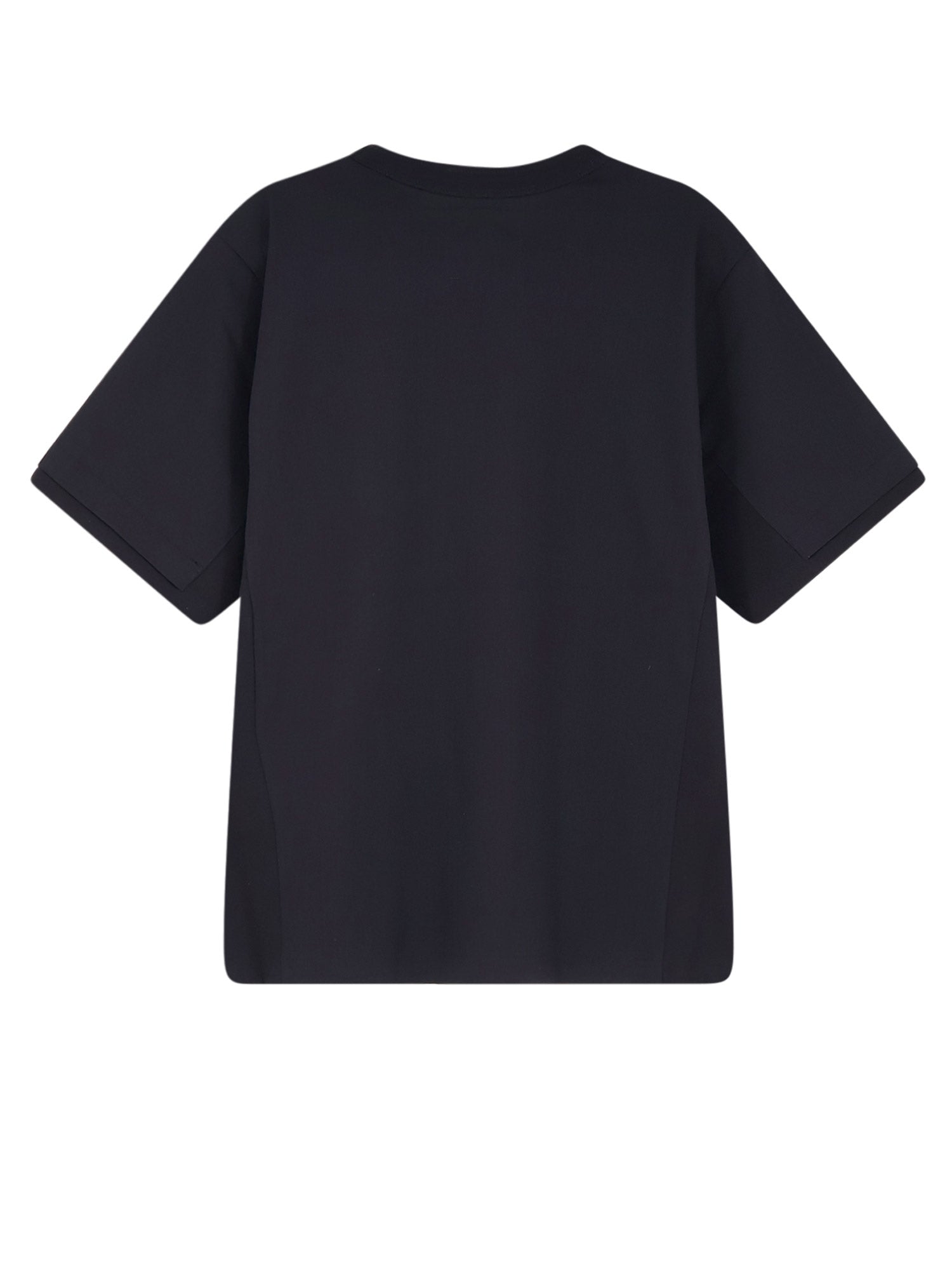 Sacai T-shirts and Polos Black Cotone
