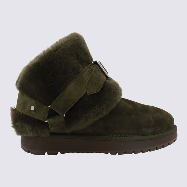 Burberry 50% Sheep leather boot in green
