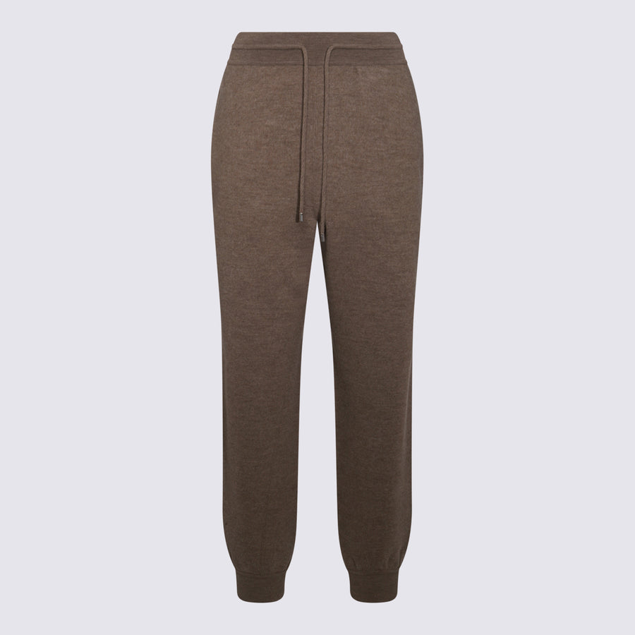 Loro Piana 100% Virgin Wool joggers in brown