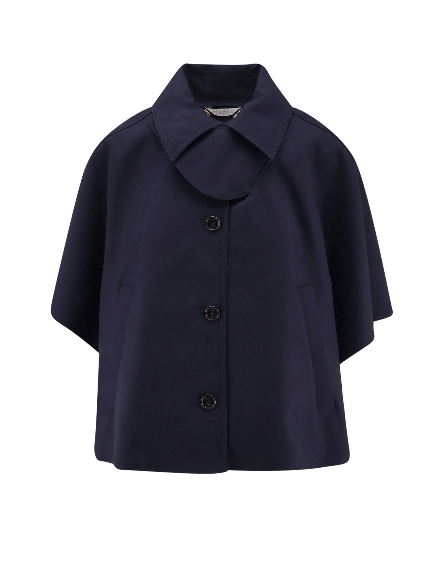 Max Mara Jackets Blu Marino Cotone