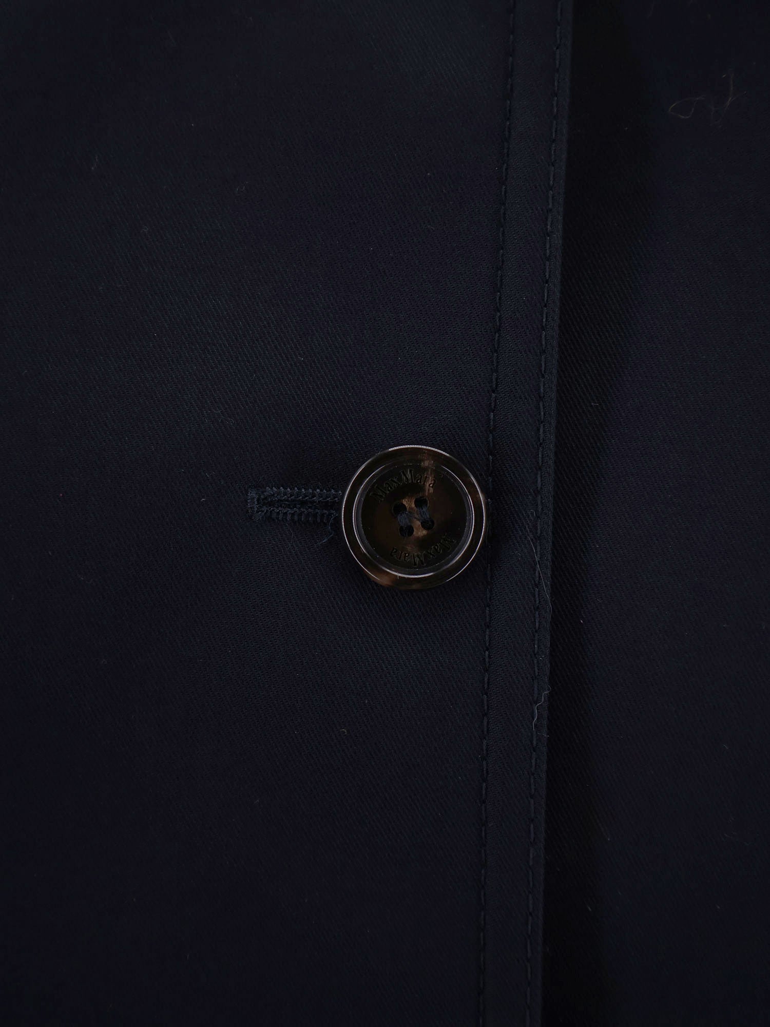 Max Mara Jackets Blu Marino Cotone