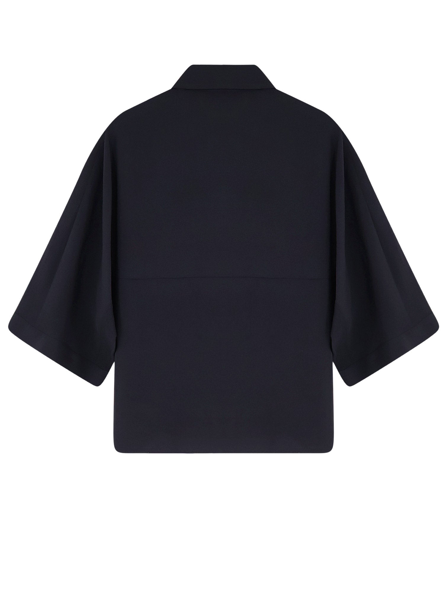 Alysi Shirts Black Modal Poliestere