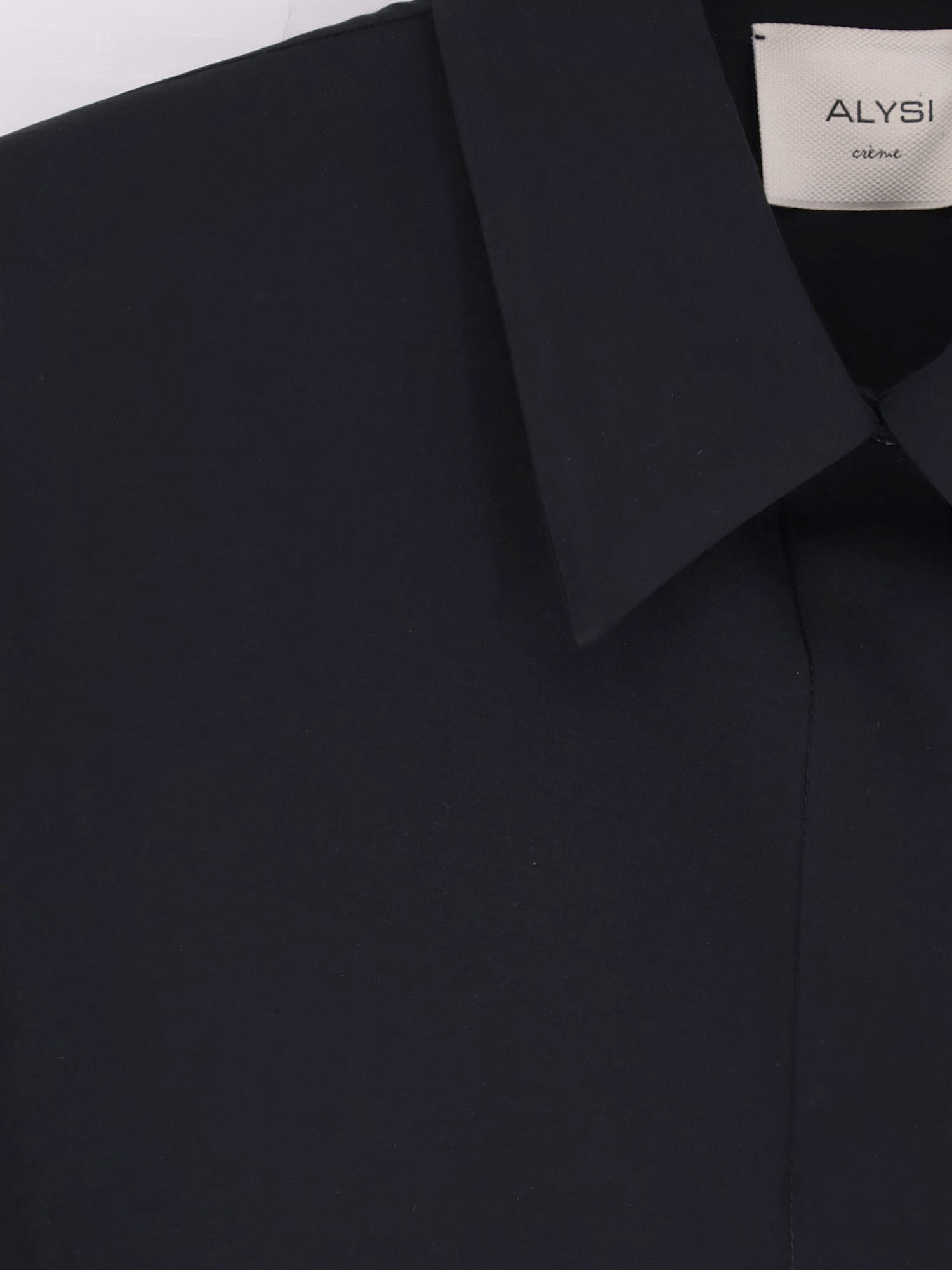 Alysi Shirts Black Modal Poliestere